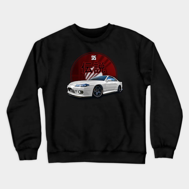 S15 JDM Silvia Crewneck Sweatshirt by hardtbonez